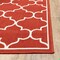 Homeroots 2 x 3 ft. Red & Ivory Trellis Indoor & Outdoor Scatter Area Rug 388923 - alternate 4